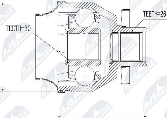 NTY NPW-VW-014 - Kit giunti, Semiasse autozon.pro