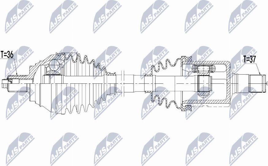 NTY NPW-VW-081 - Albero motore / Semiasse autozon.pro