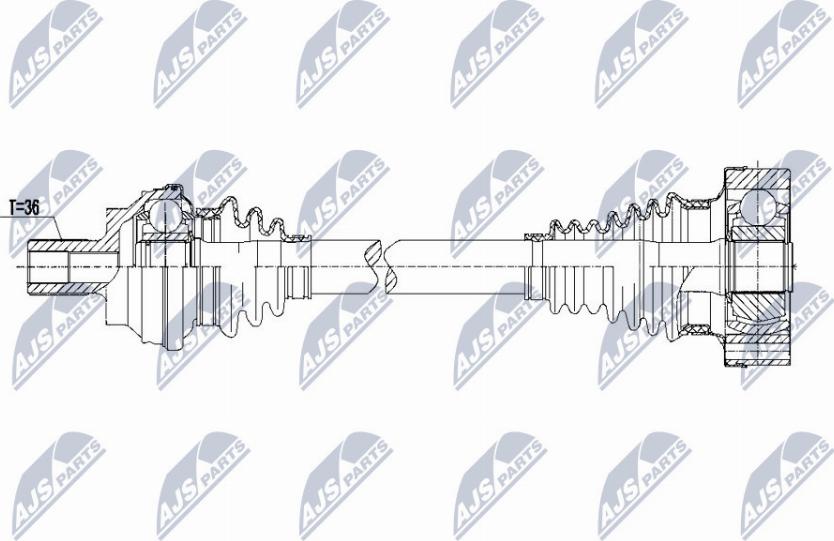 NTY NPW-VW-087 - Albero motore / Semiasse autozon.pro