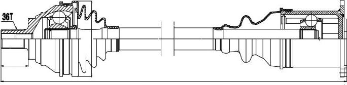 NTY NPW-VW-039 - Albero motore / Semiasse autozon.pro