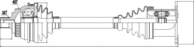 NTY NPW-VW-037 - Albero motore / Semiasse autozon.pro