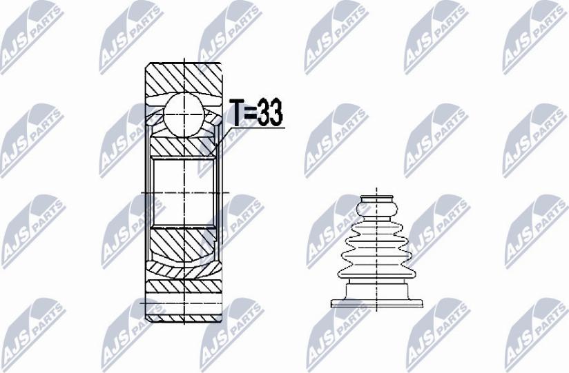 NTY NPW-VW-074 - Kit giunti, Semiasse autozon.pro