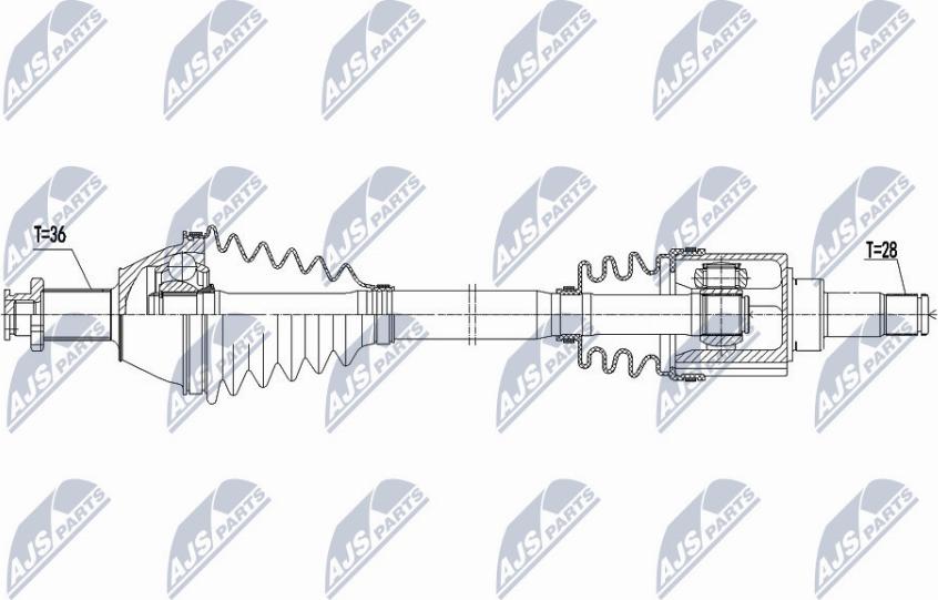 NTY NPW-VW-073 - Albero motore / Semiasse autozon.pro