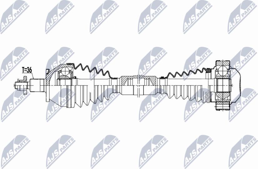 NTY NPW-VW-190 - Albero motore / Semiasse autozon.pro