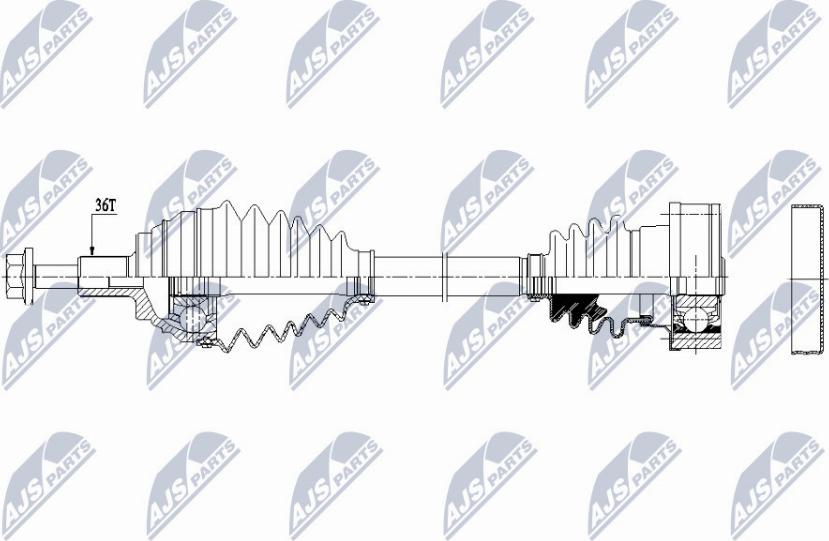 NTY NPW-VW-149 - Albero motore / Semiasse autozon.pro