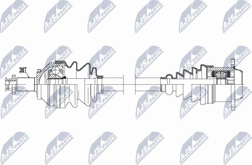 NTY NPW-VW-147 - Albero motore / Semiasse autozon.pro