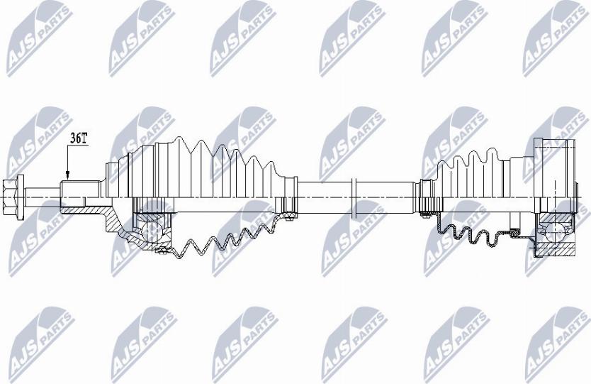 NTY NPW-VW-151 - Albero motore / Semiasse autozon.pro