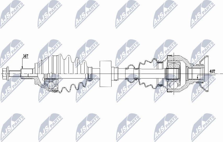 NTY NPW-VW-157 - Albero motore / Semiasse autozon.pro