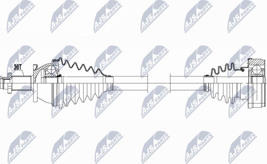 NTY NPW-VW-105 - Albero motore / Semiasse autozon.pro