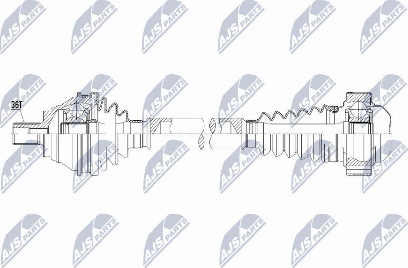 NTY NPW-VW-107 - Albero motore / Semiasse autozon.pro