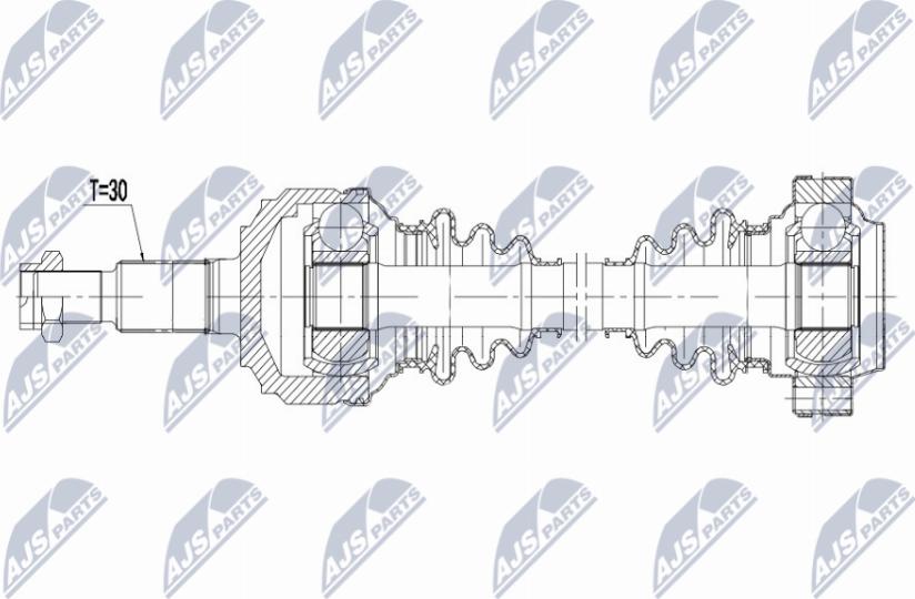 NTY NPW-VW-186 - Albero motore / Semiasse autozon.pro