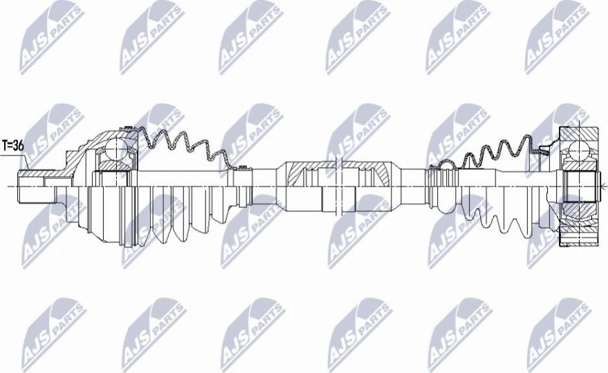 NTY NPW-VW-181 - Albero motore / Semiasse autozon.pro