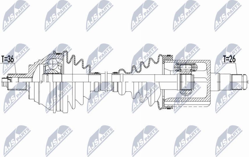 NTY NPW-VW-133 - Albero motore / Semiasse autozon.pro