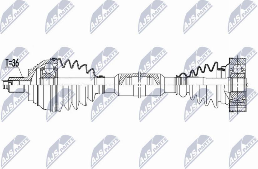 NTY NPW-VW-171 - Albero motore / Semiasse autozon.pro