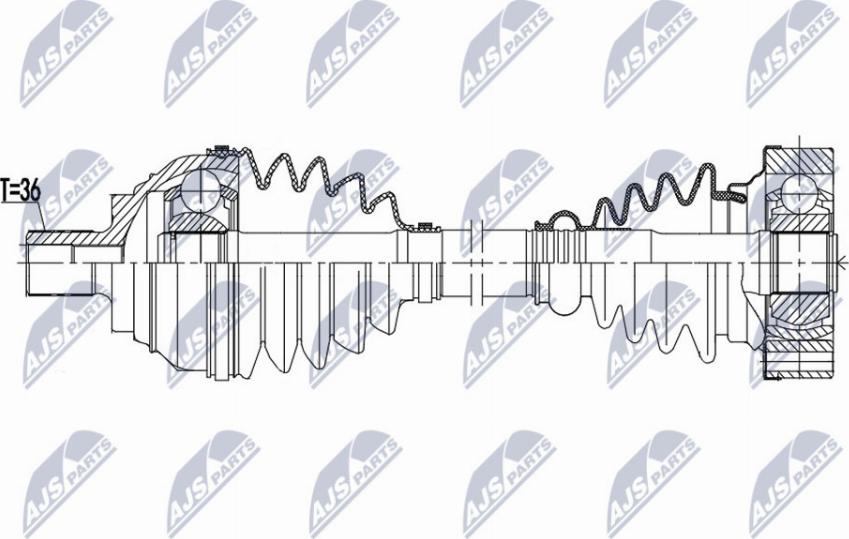 NTY NPW-VW-172 - Albero motore / Semiasse autozon.pro