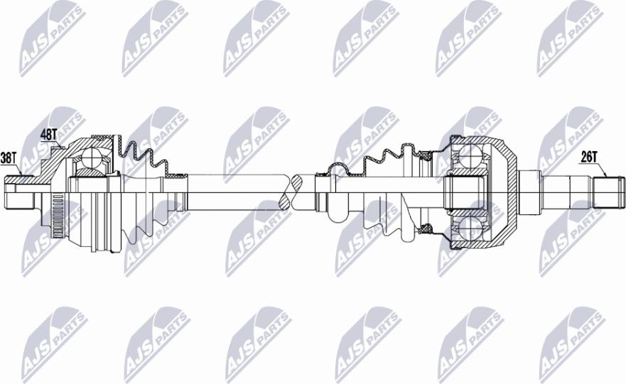 NTY NPW-VW-202 - Albero motore / Semiasse autozon.pro