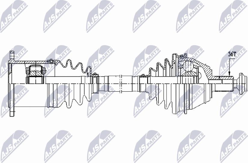 NTY NPW-VW-212 - Albero motore / Semiasse autozon.pro