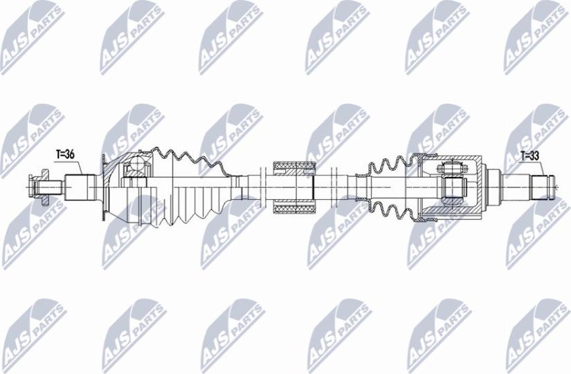 NTY NPW-VW-234 - Albero motore / Semiasse autozon.pro