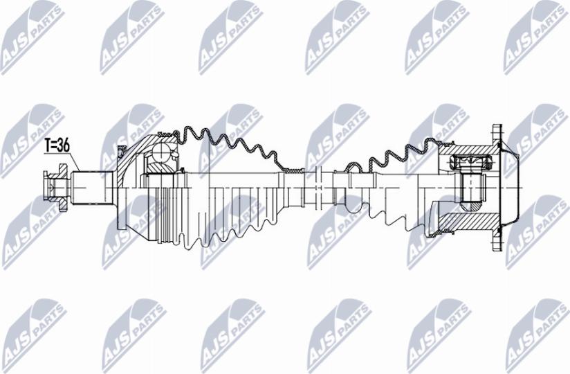 NTY NPW-VW-224 - Albero motore / Semiasse autozon.pro