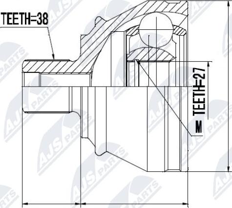 NTY NPZ-AU-050 - Kit giunti, Semiasse autozon.pro