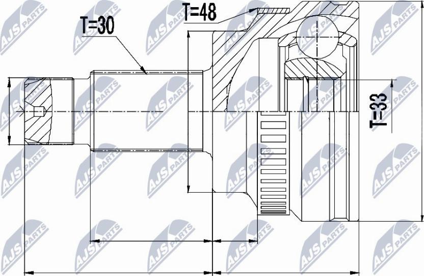 NTY NPZ-BM-010 - Kit giunti, Semiasse autozon.pro