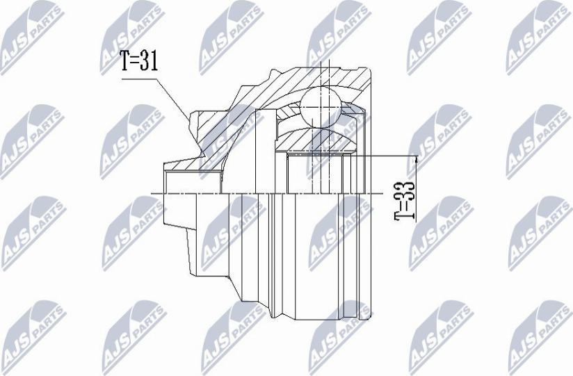 NTY NPZ-BM-011 - Kit giunti, Semiasse autozon.pro