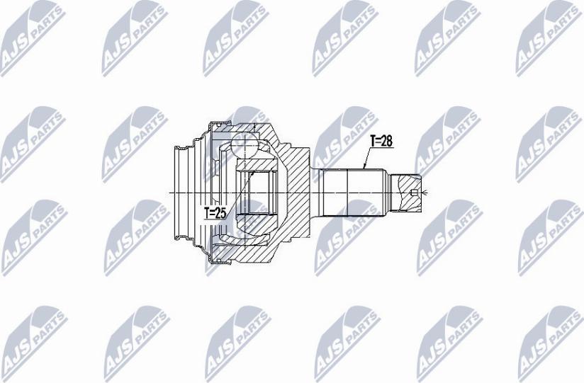 NTY NPZ-BM-017 - Kit giunti, Semiasse autozon.pro