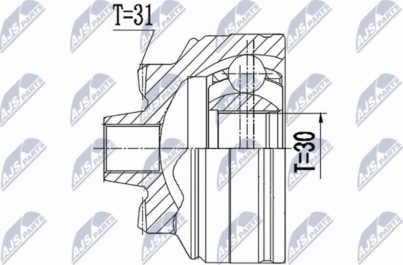 NTY NPZ-BM-024 - Kit giunti, Semiasse autozon.pro