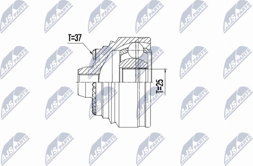 NTY NPZ-BM-027 - Kit giunti, Semiasse autozon.pro