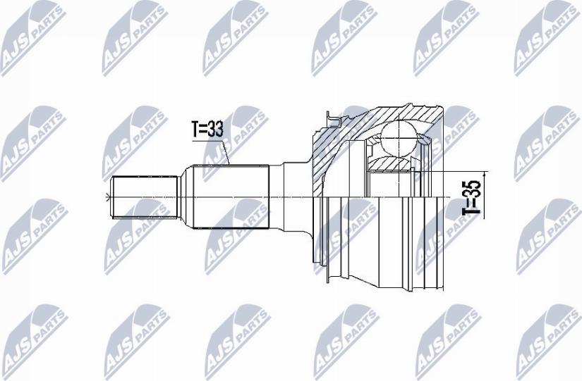 NTY NPZ-CH-027 - Kit giunti, Semiasse autozon.pro