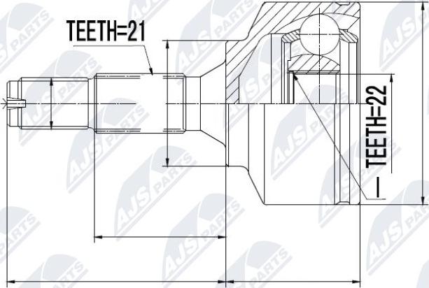 NTY NPZ-CT-011 - Kit giunti, Semiasse autozon.pro