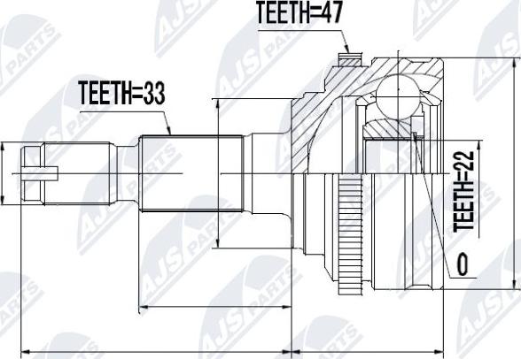 NTY NPZ-DW-007 - Kit giunti, Semiasse autozon.pro