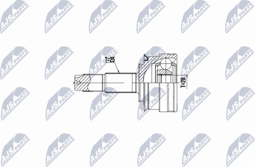 NTY NPZ-DW-035 - Kit giunti, Semiasse autozon.pro