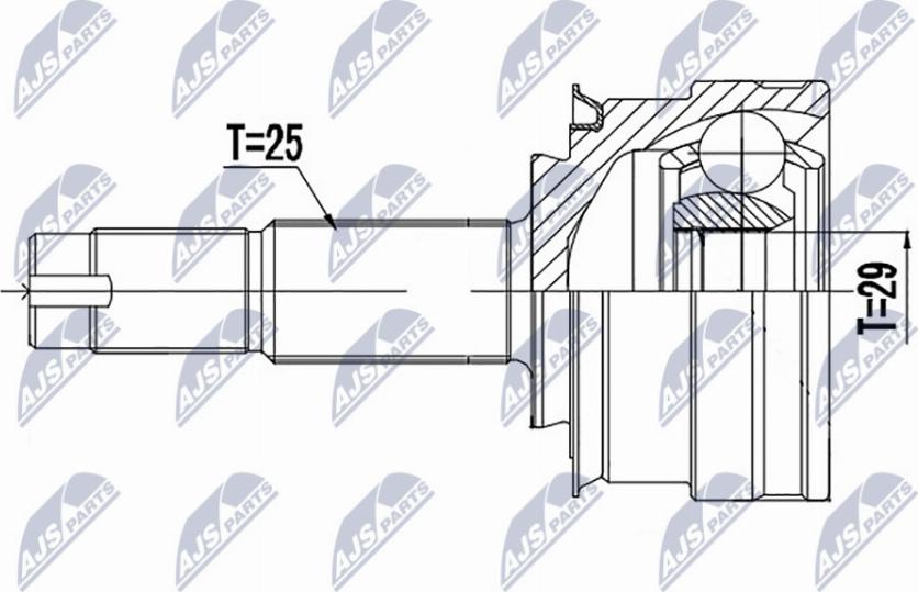 NTY NPZ-DW-033 - Kit giunti, Semiasse autozon.pro