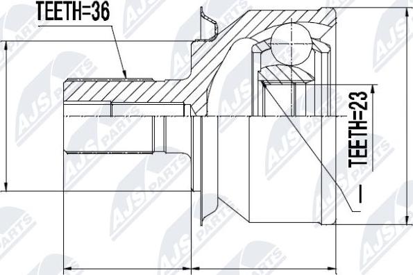 NTY NPZ-FR-031 - Kit giunti, Semiasse autozon.pro