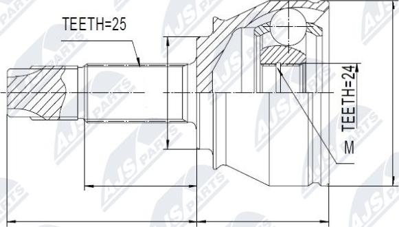 NTY NPZ-FT-045 - Kit giunti, Semiasse autozon.pro