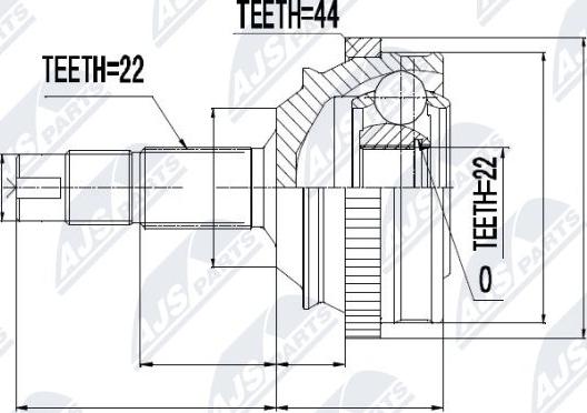 NTY NPZ-FT-010 - Kit giunti, Semiasse autozon.pro