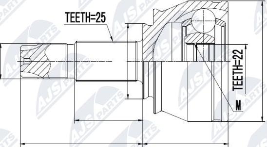 NTY NPZ-FT-032 - Kit giunti, Semiasse autozon.pro