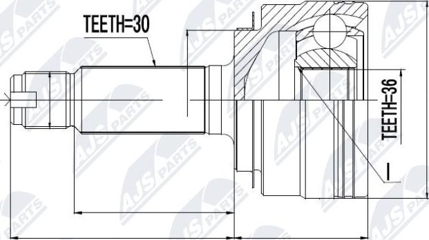 NTY NPZ-HD-040 - Kit giunti, Semiasse autozon.pro