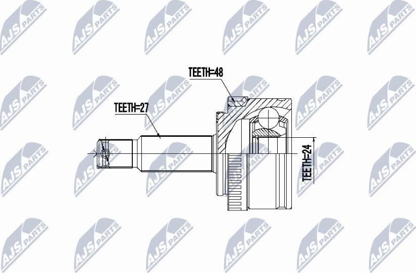 NTY NPZ-HY-552 - Kit giunti, Semiasse autozon.pro