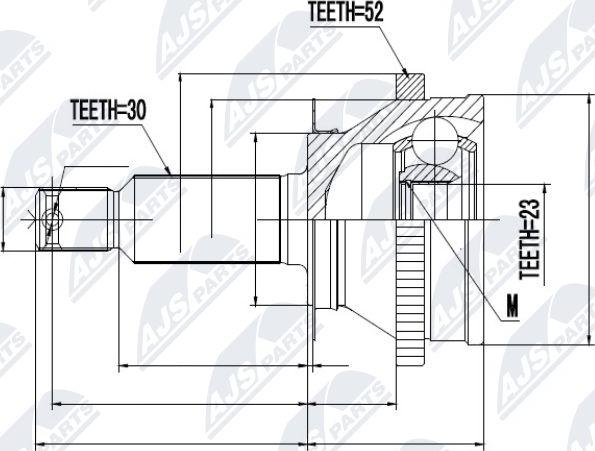 NTY NPZ-HY-513 - Kit giunti, Semiasse autozon.pro