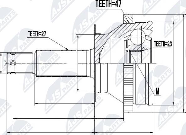 NTY NPZ-HY-530 - Kit giunti, Semiasse autozon.pro