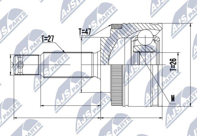 NTY NPZ-KA-358 - Kit giunti, Semiasse autozon.pro