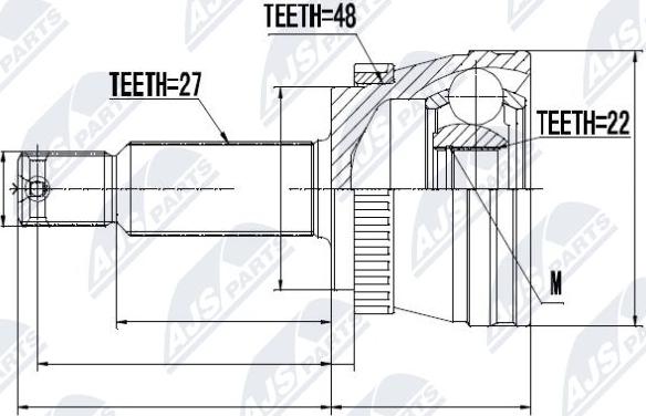 NTY NPZ-KA-353 - Kit giunti, Semiasse autozon.pro