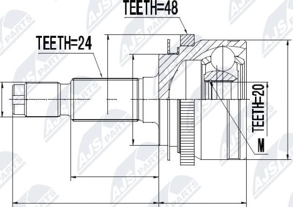 NTY NPZ-KA-311 - Kit giunti, Semiasse autozon.pro