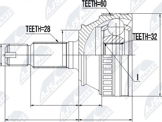 NTY NPZ-LR-009 - Kit giunti, Semiasse autozon.pro