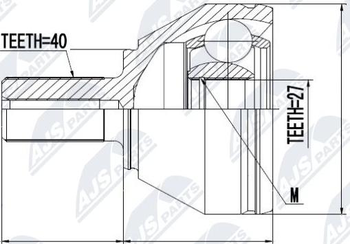 NTY NPZ-LR-004 - Kit giunti, Semiasse autozon.pro