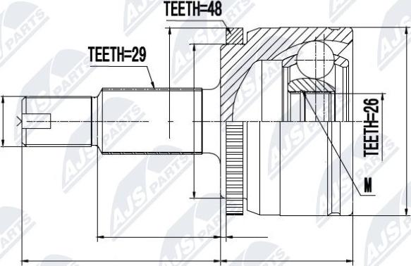 NTY NPZ-LR-007 - Kit giunti, Semiasse autozon.pro