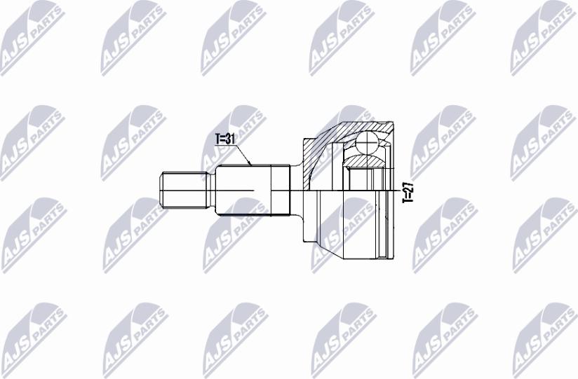 NTY NPZ-LR-019 - Kit giunti, Semiasse autozon.pro