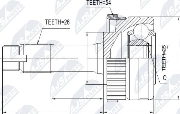 NTY NPZ-ME-011 - Kit giunti, Semiasse autozon.pro